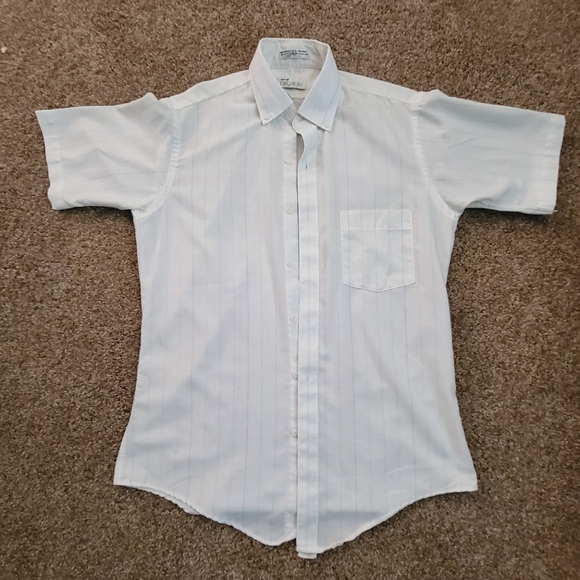 aroow brigade Other - Vintage Aroow Brigade striped mens shirt, size fitted 15 1/2, short slee…